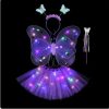 Purple LED Kids Costume